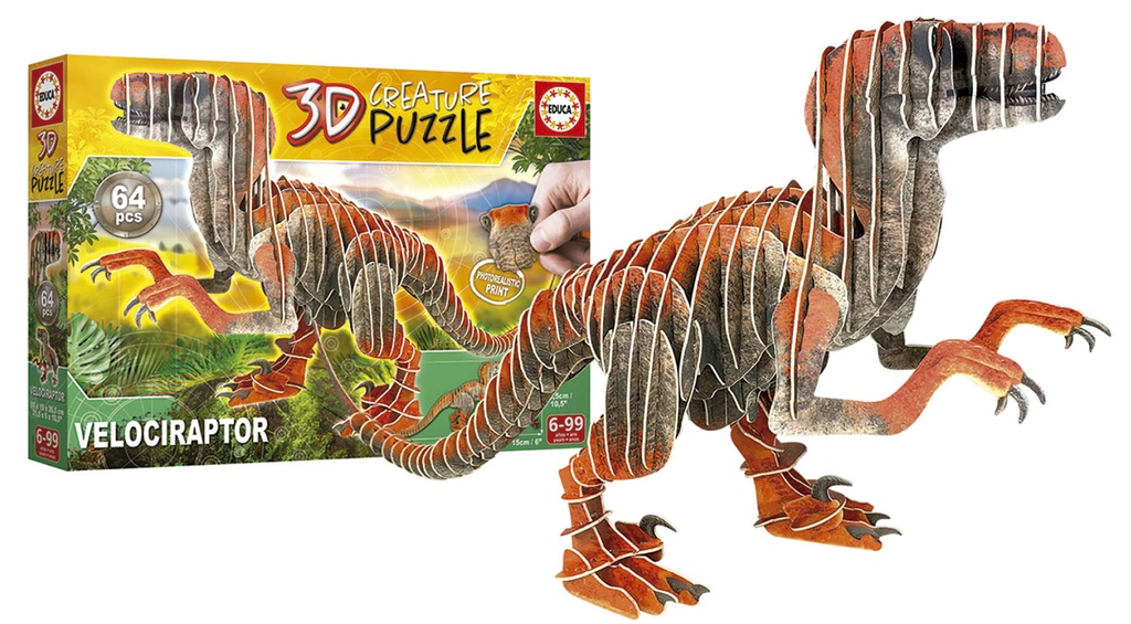 VELOCIRAPTOR 3D CREATURE PUZZ