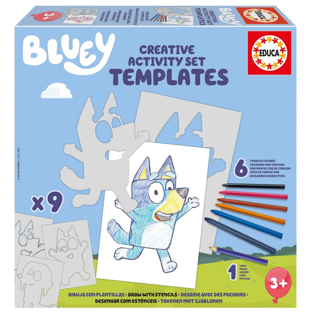 SET CREATIVO PLANTILLAS BLUEY