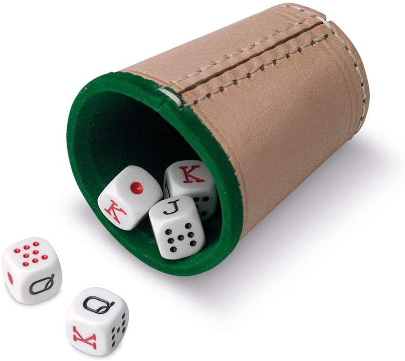CUBILETE POKER CUERO