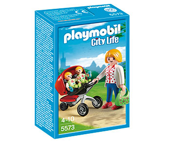 MAMA C/CARRITO GEMELOS