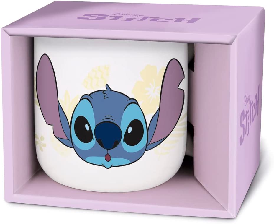 TAZA CERAMICA STITCH PALMS 400