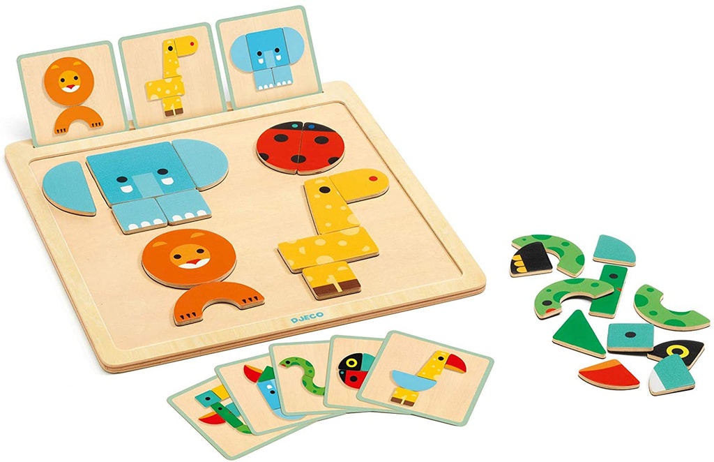 GEOBASIC JUEGO MADERA MAGNET