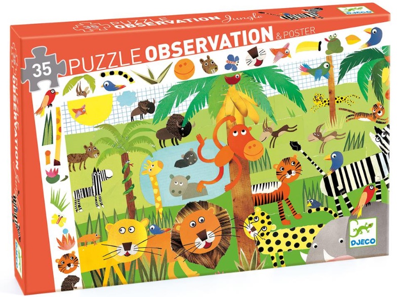 PUZZLE OBSERVACION LA JUNGLA