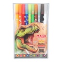 ROTULADORES MAGICOS DOBLE PUNTA DINO WORLD