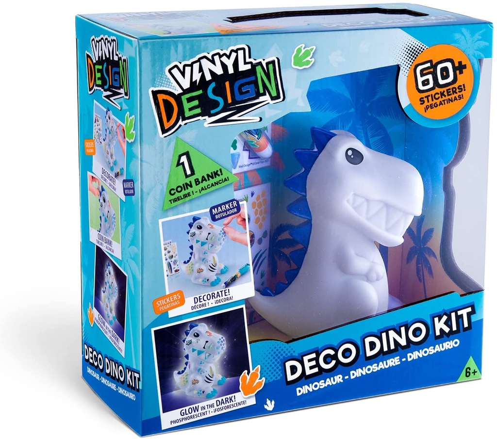 DINOSAUR DIY HUCHA FLUORESC.