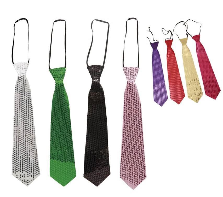 CORBATA LENTEJUELAS SURT.