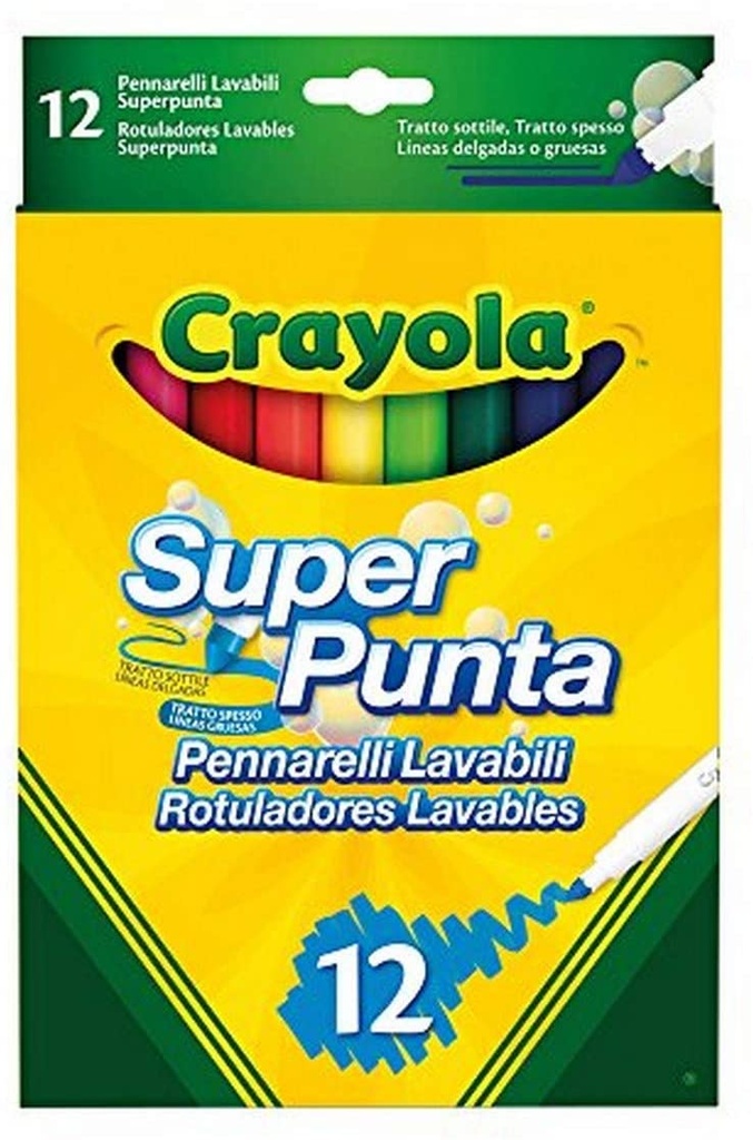 ROTULADORES SUPER P.LAV.(12)