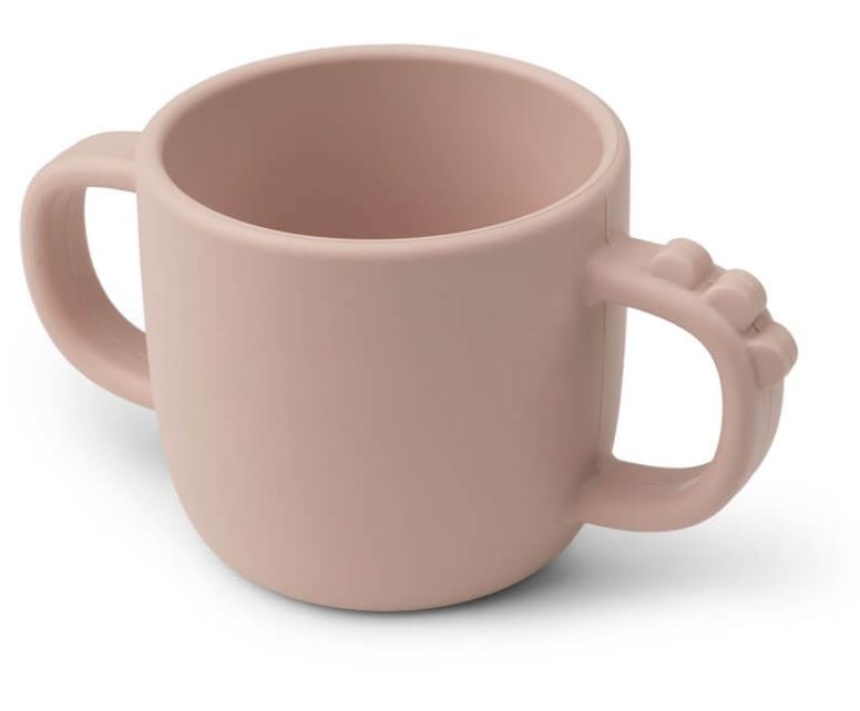 TAZA SILICONA 2 ASA CROCO ROSA