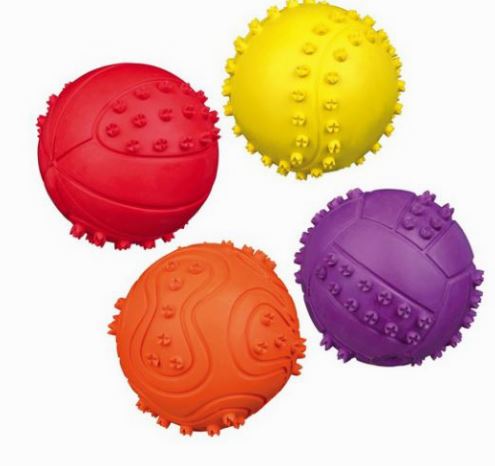 PELOTA C/SONIDO CAUCHO 6 CM.