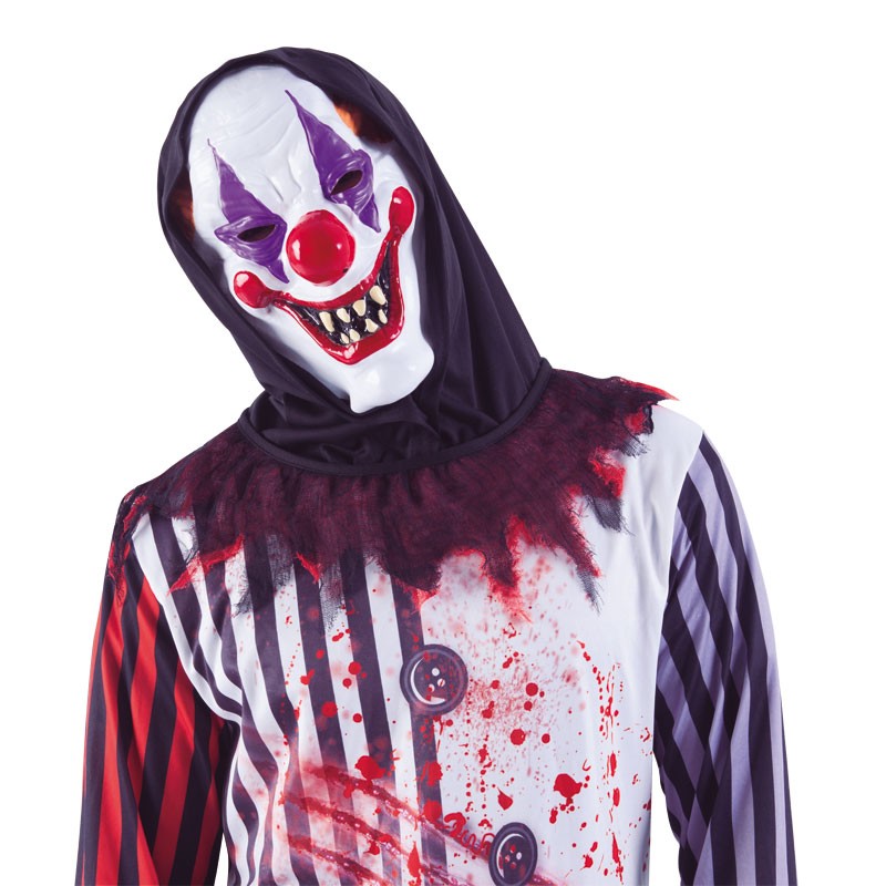 MASCARA PAYASO LOCO C/CAPUCHA