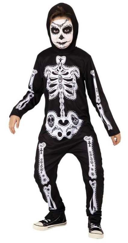 DISFRAZ ESQUELETO DIA MUERT.L