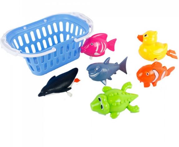 CESTA C/7 ANIMALITOS BAÑO