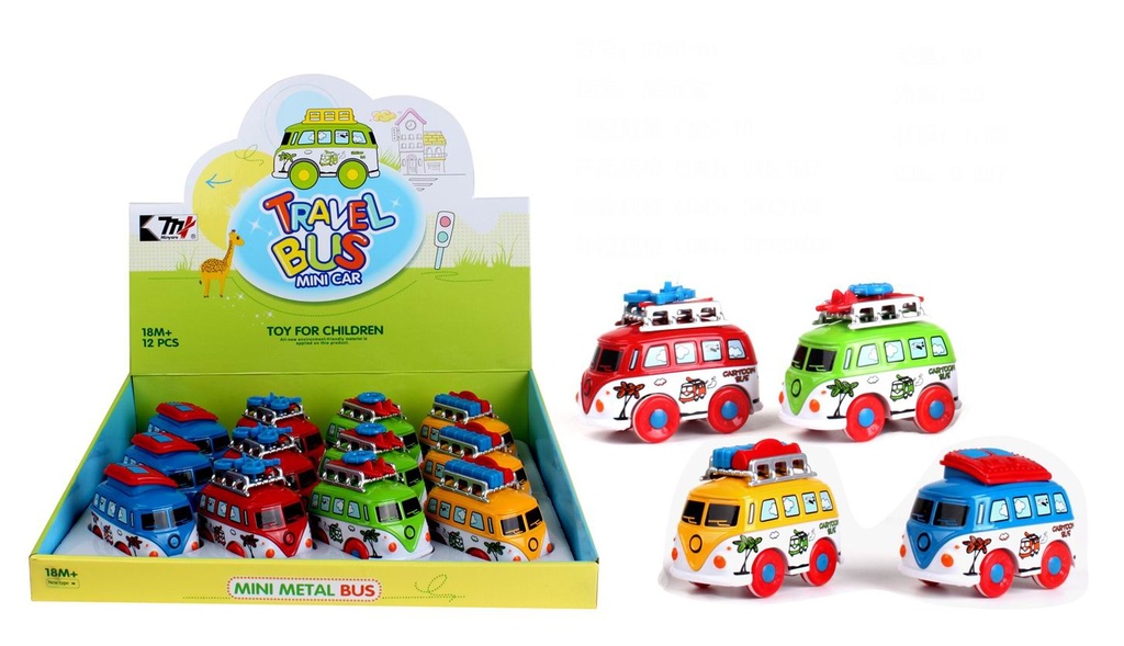 AUTOBUS DIVERTIDO 9 CM.