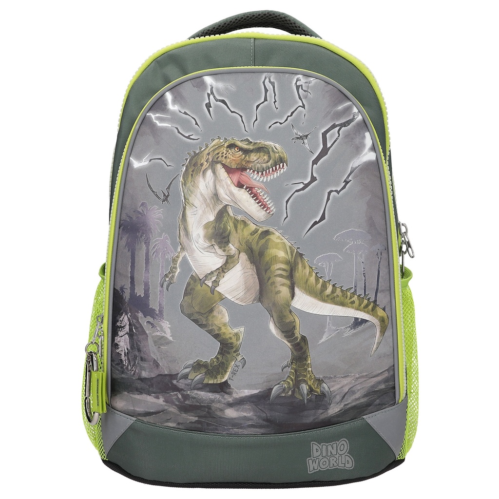 MOCHILA REFLECTOR DINO WORLD