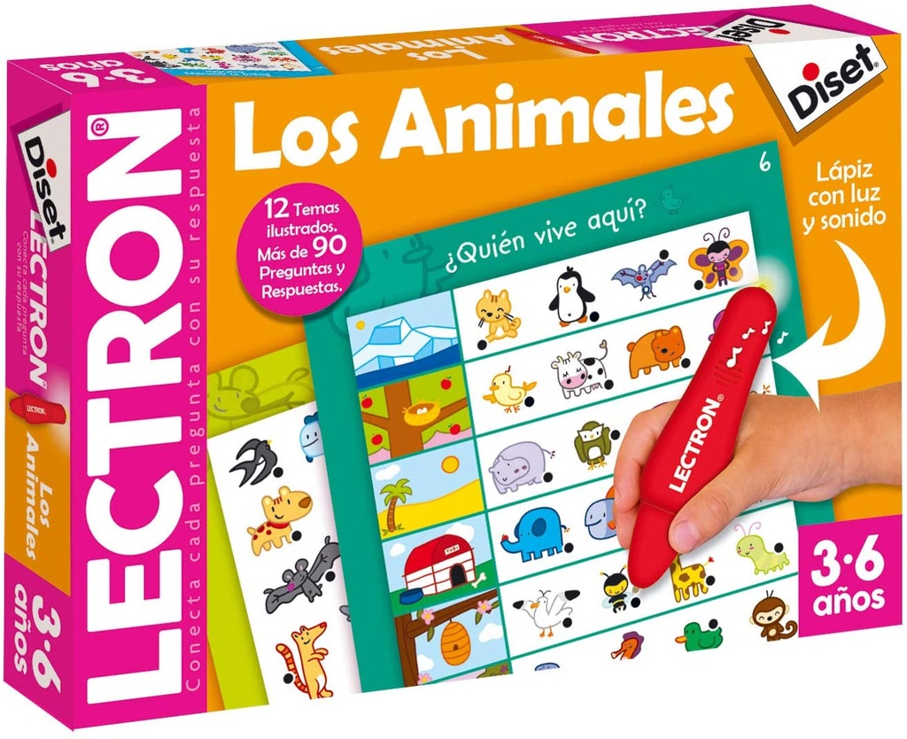 LECTRON LAPIZ LOS ANIMALES