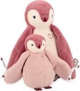 PELUCHES PINGÜINO ABRAZANDO ROSA