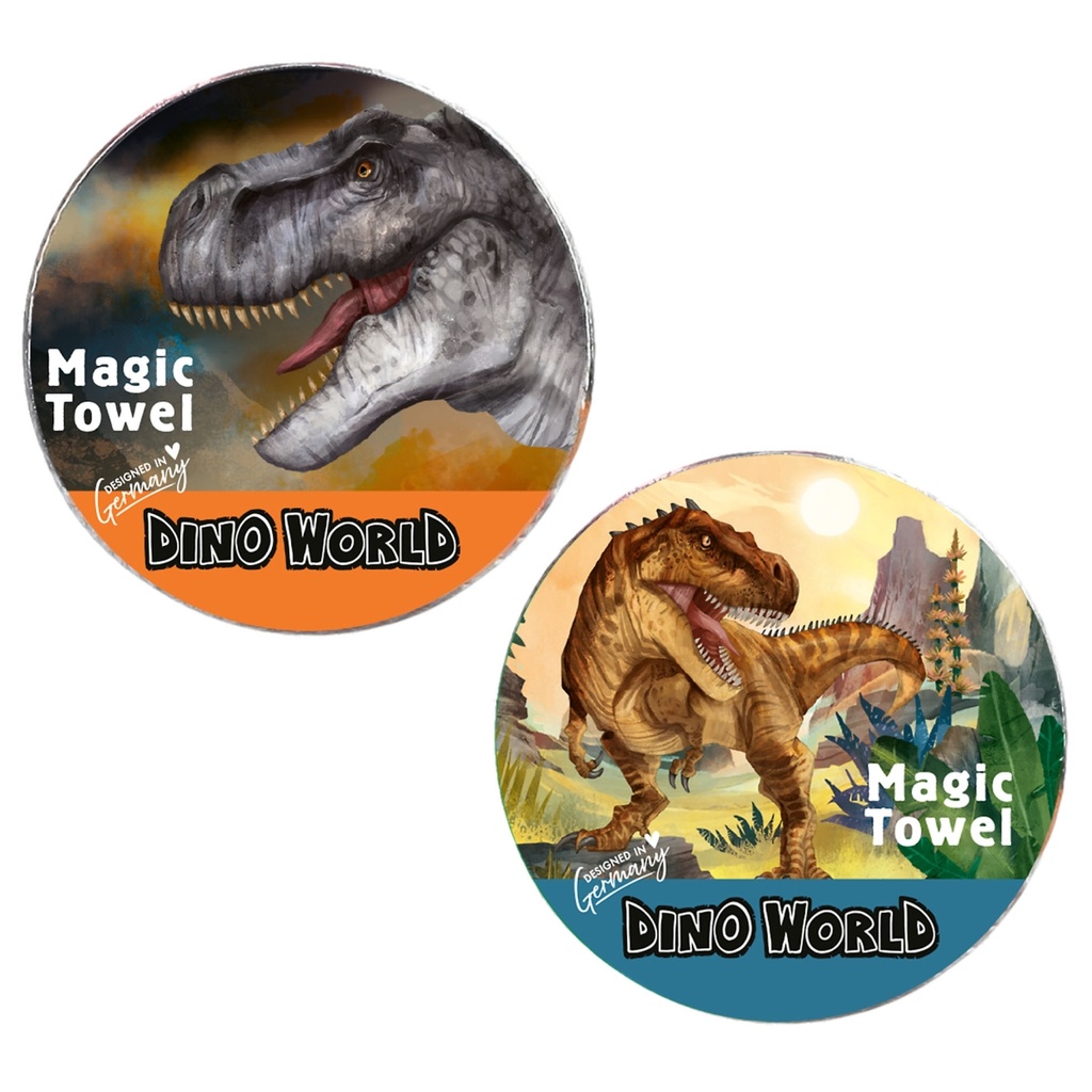TOALLA MAGICA DINO WOLRD