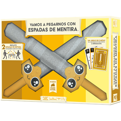 JUEGO VAMOS A PEGARNOS CON ESPADAS DE MENTIRA