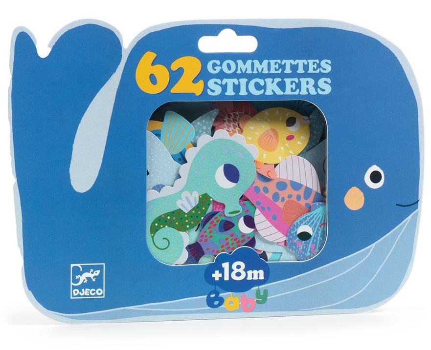 PEGATINAS ANIMALES DEL MAR