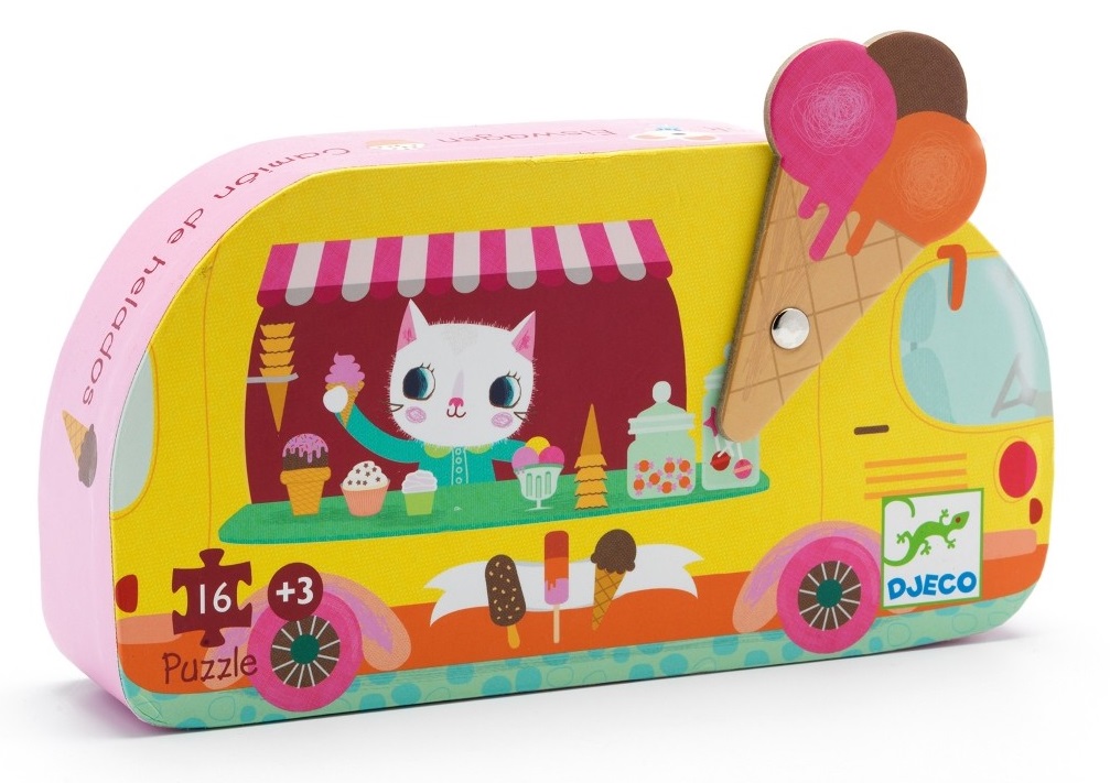 PUZZLE SILUETA CAMION HELADOS