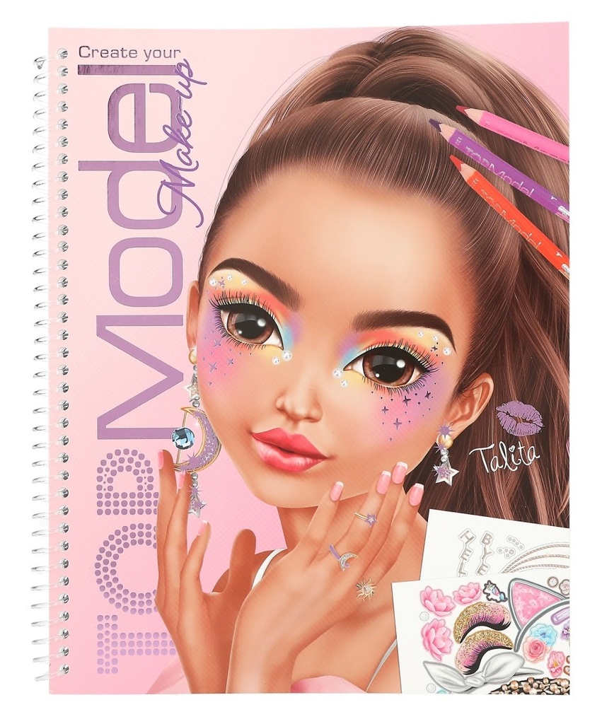 LIBRO COLOREAR MAKE-UP TOP MODEL
