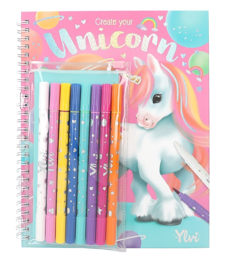 LIBRO COLOREAR C/COLORES YLVI