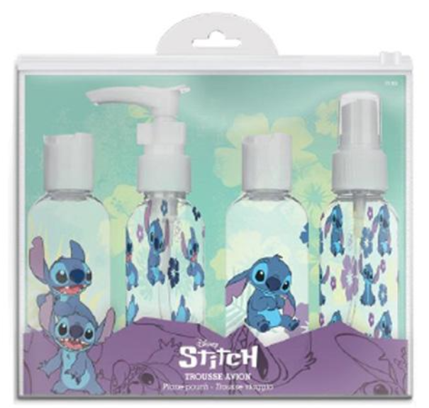 NECESER VIAJE STITCH 4 FRASCOS RELL.