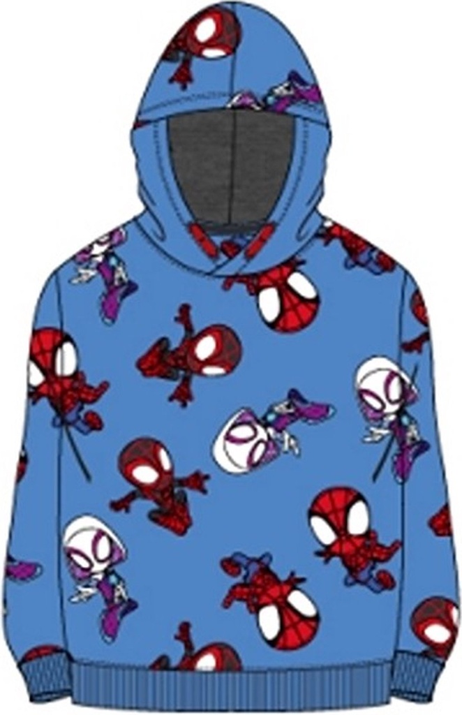 SUDADERA CAP.SPIDEY AZUL T.2
