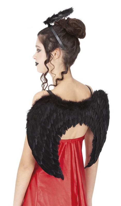 SET ANGEL NEGRO ADULTO