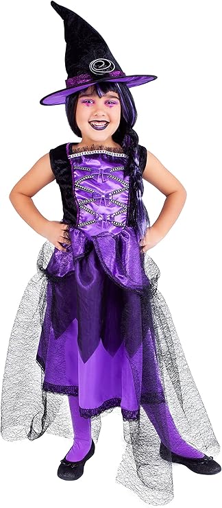 DISFRAZ BRUJA CHIC PURP. T.M