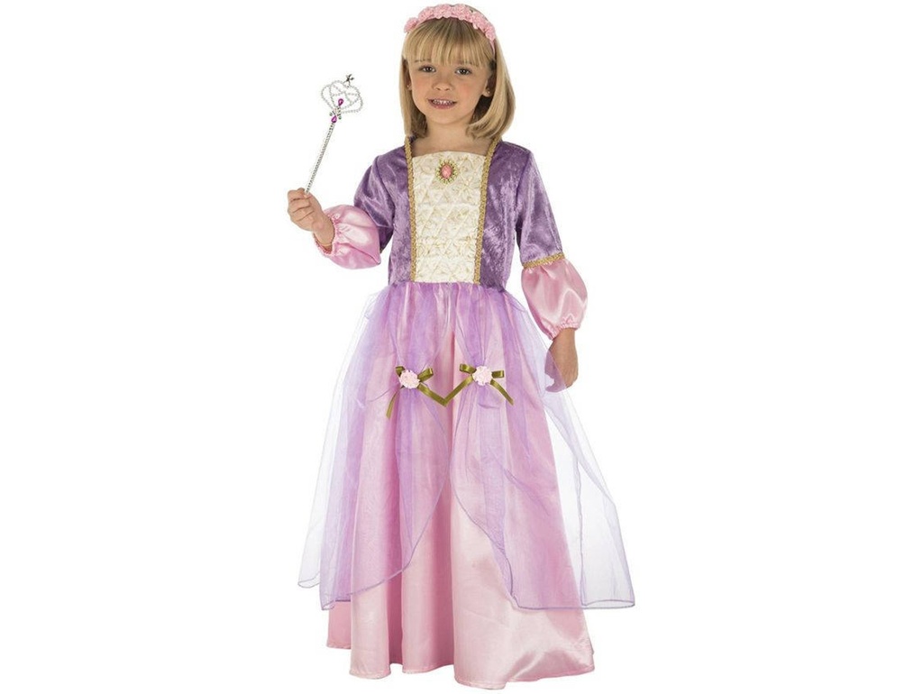 DISFRAZ PRINCESA MORADA 7-9 A.