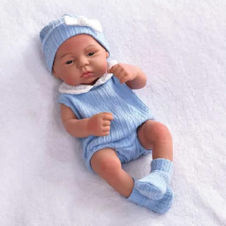 BEBE C/PELELE AZUL 40 CM.
