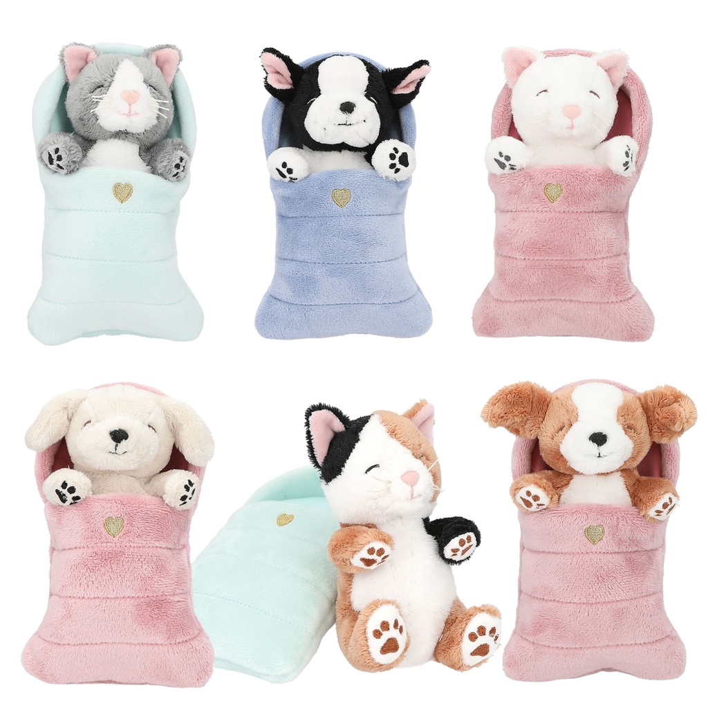 PELUCHES PERROS Y GATOS SACO DORMIR