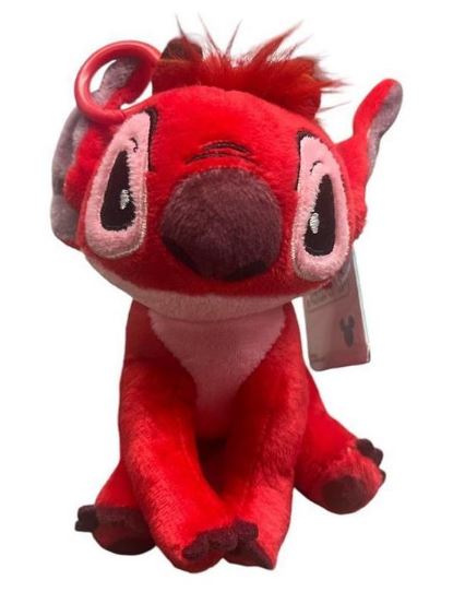LLAVERO PELUCHE STITCH ROJO