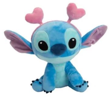 PELUCHE STITCH CORAZONES 25 CM.