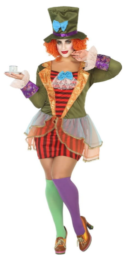 DISFRAZ SOMBRERERA LOCA XL