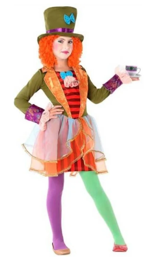 DISFRAZ SOMBRERERA LOCA 7-9