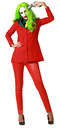 DISFRAZ PAYASA HALLOWEEN M-L
