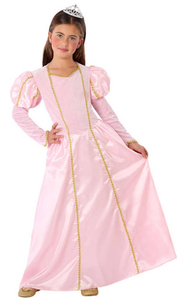DISFRAZ PRINCESA ROSA T.7-9