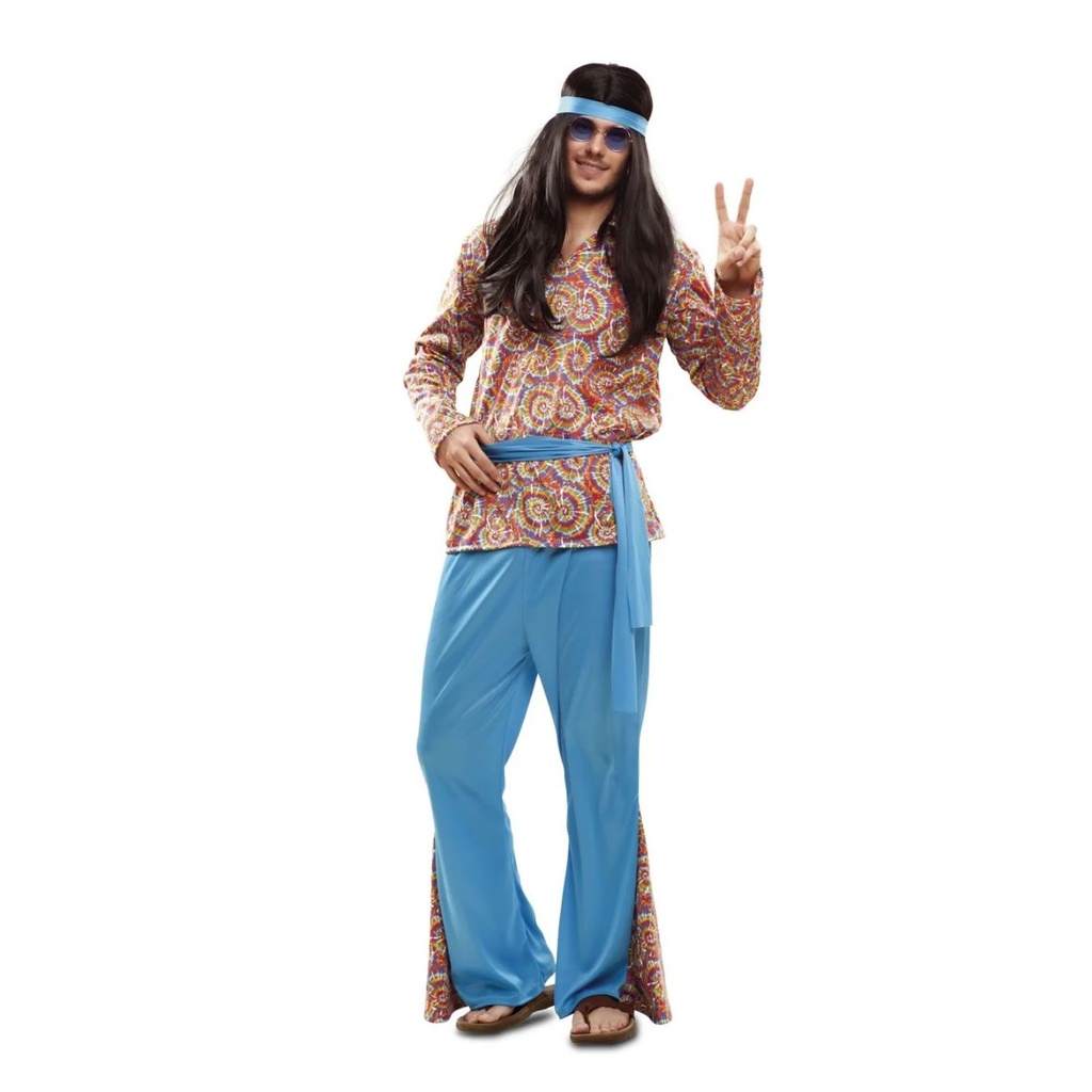 DISFRAZ HIPPIE PSYCHEDELIC M-L