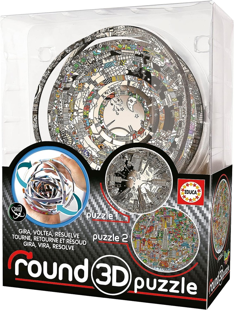 PUZZLE ROUND 3D CHARLES FAZZINO