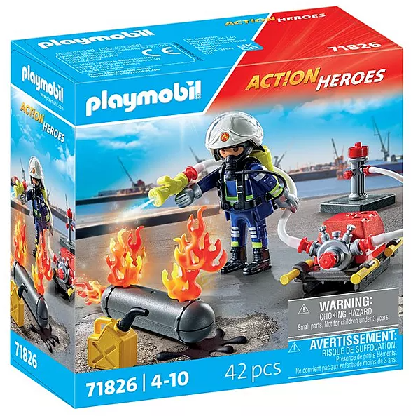 BOMBERO C/BOMBA DE AGUA