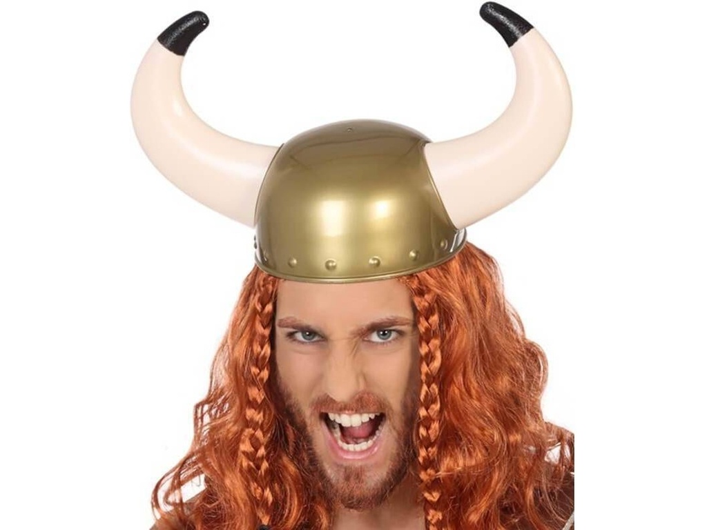 CASCO VIKINGO CUERNOS