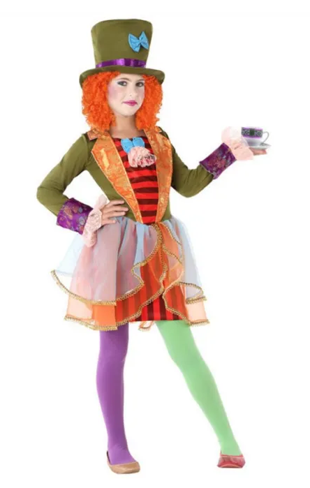 DISFRAZ SOMBRERERA LOCA 10-12