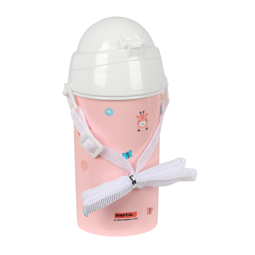 BOTELLA 500 ML.C/PAJITA JIRAFA