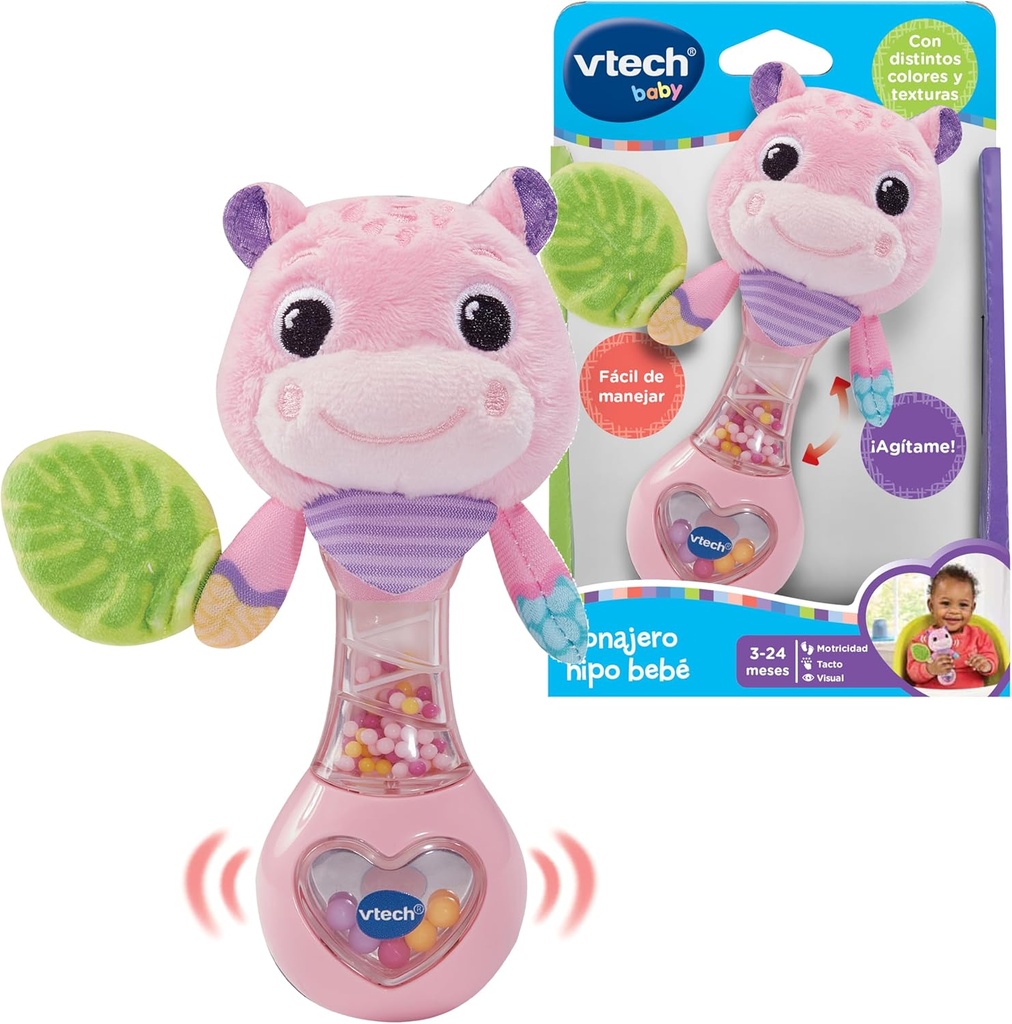 SONAJERO HIPO BEBE ROSA