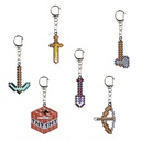 MINECRAFT LLAVERO METAL