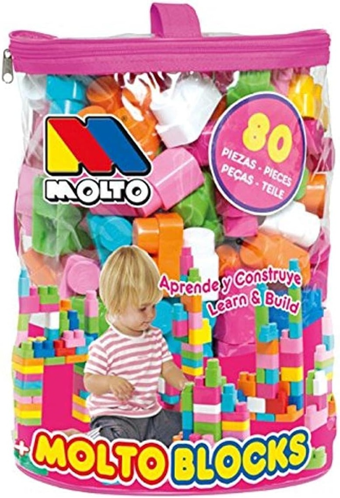 BOLSA 80 BLOQUES ROSA