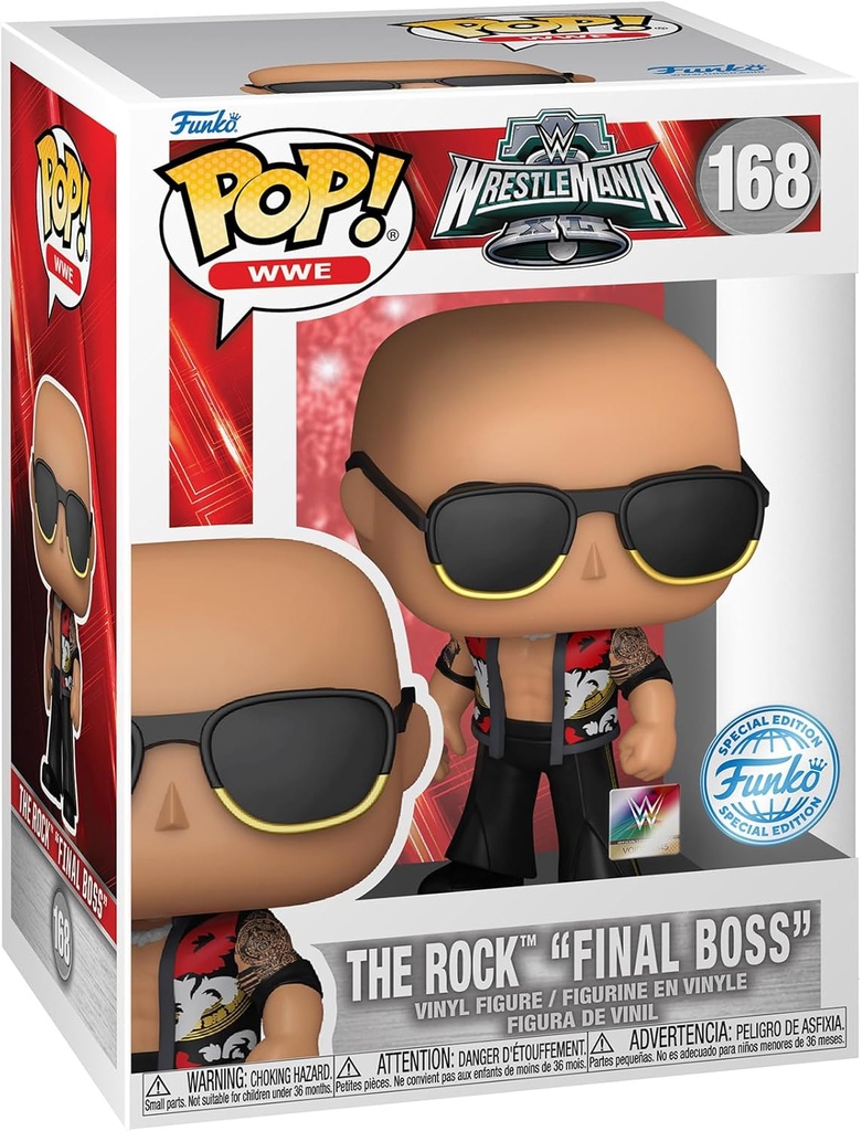 POP WWE THE ROCK FINAL BOSS