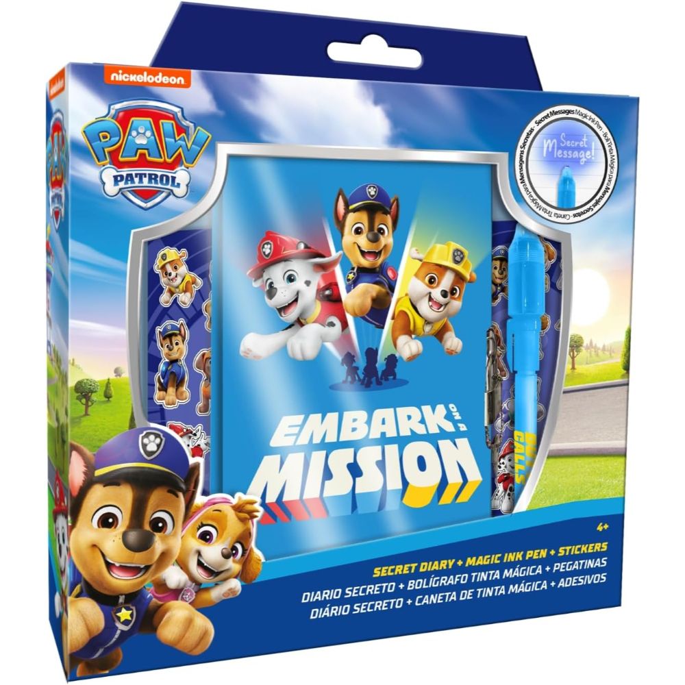 DIARIO BOLI MAGICO PAW PATROL